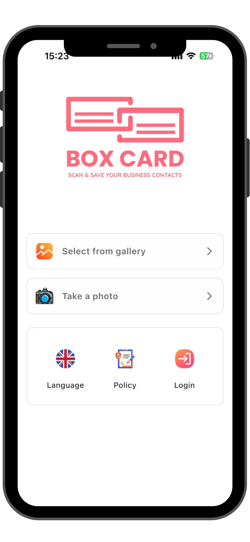 Boxcard - Smart Business Card Scanner features