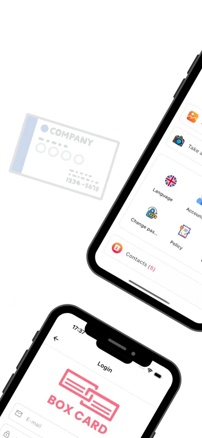 Boxcard app screenshot for kr