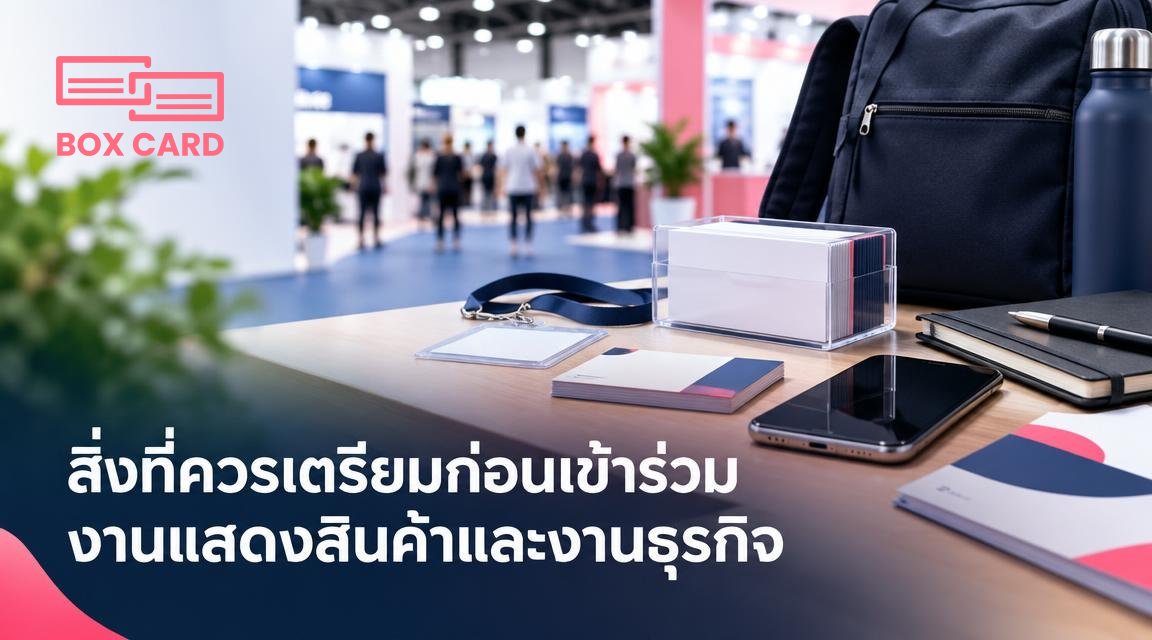 สิ่งที่ควรเตรียมก่อนเข้าร่วมงานแสดงสินค้าและงานธุรกิจ