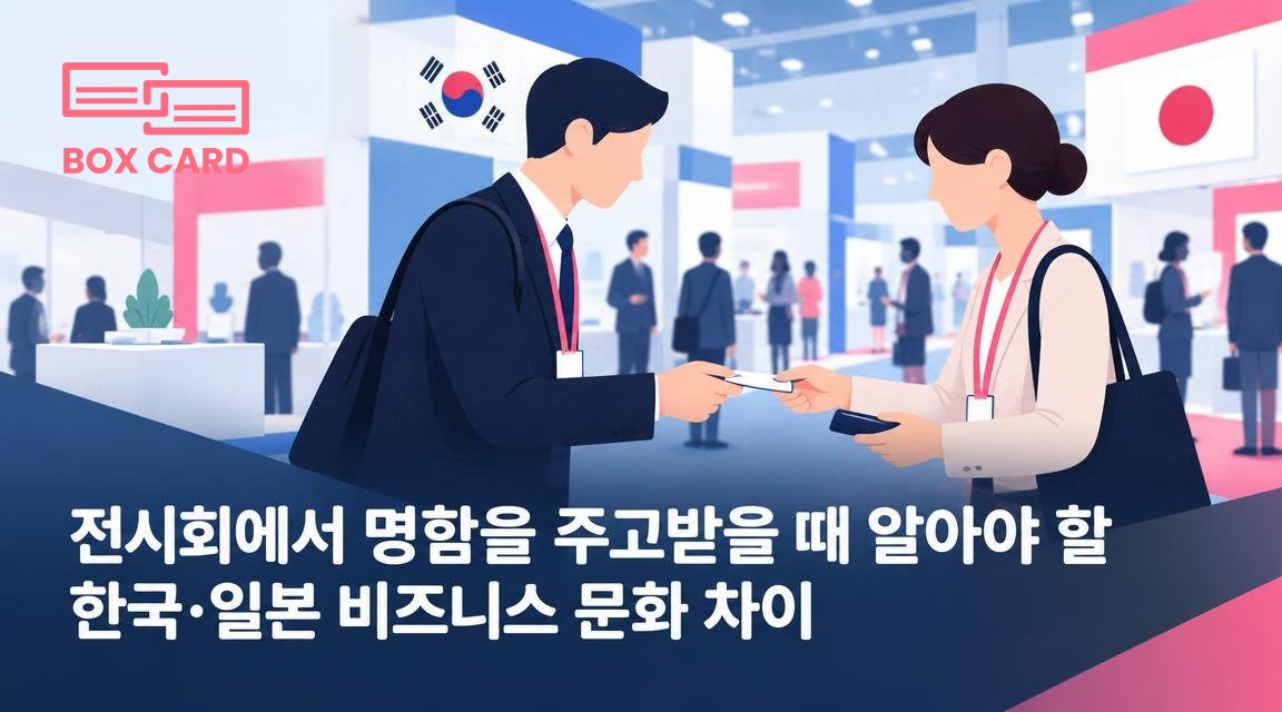 전시회에서 명함을 주고받을 때 알아야 할 한국·일본 비즈니스 문화 차이