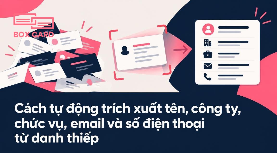 Cách tự động trích xuất tên, công ty, chức vụ, email và số điện thoại từ danh thiếp