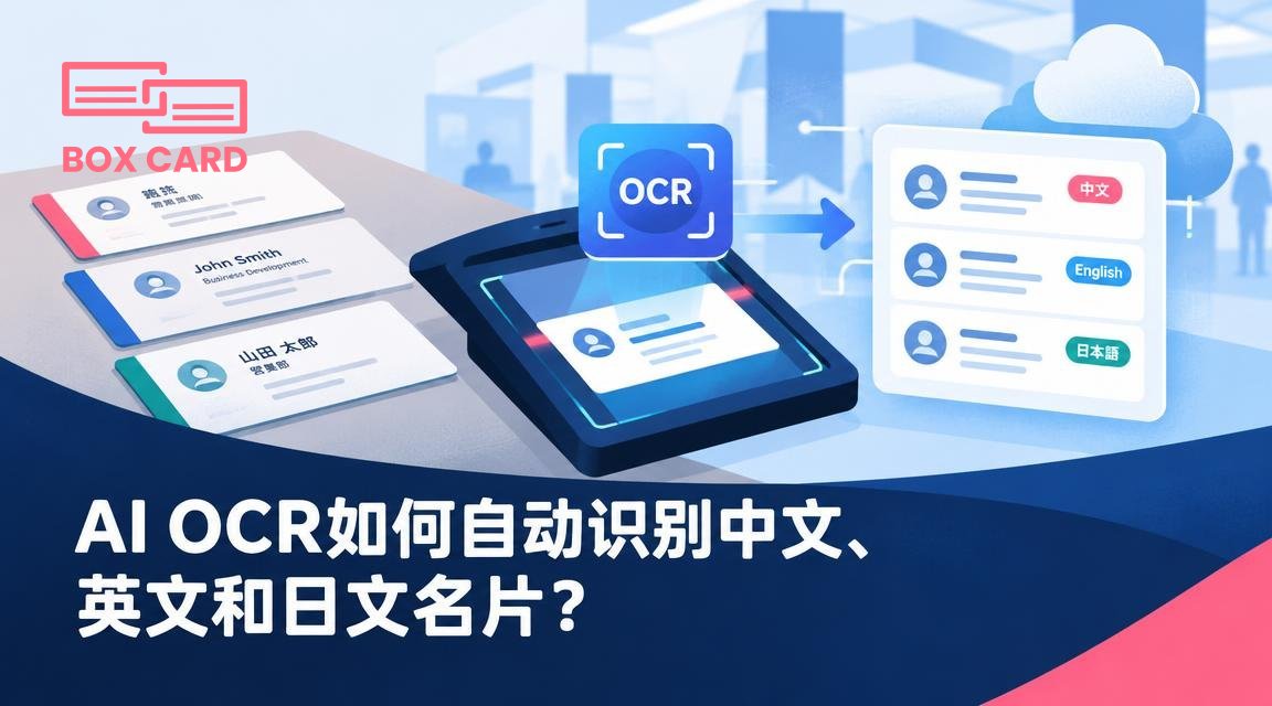 AI OCR如何自动识别中文、英文和日文名片？
