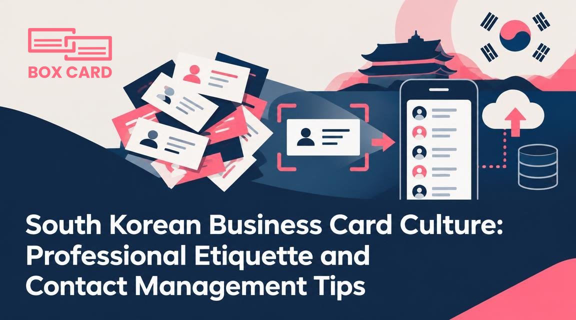 South Korean Business Card Culture: Professional Etiquette and Contact Management Tips