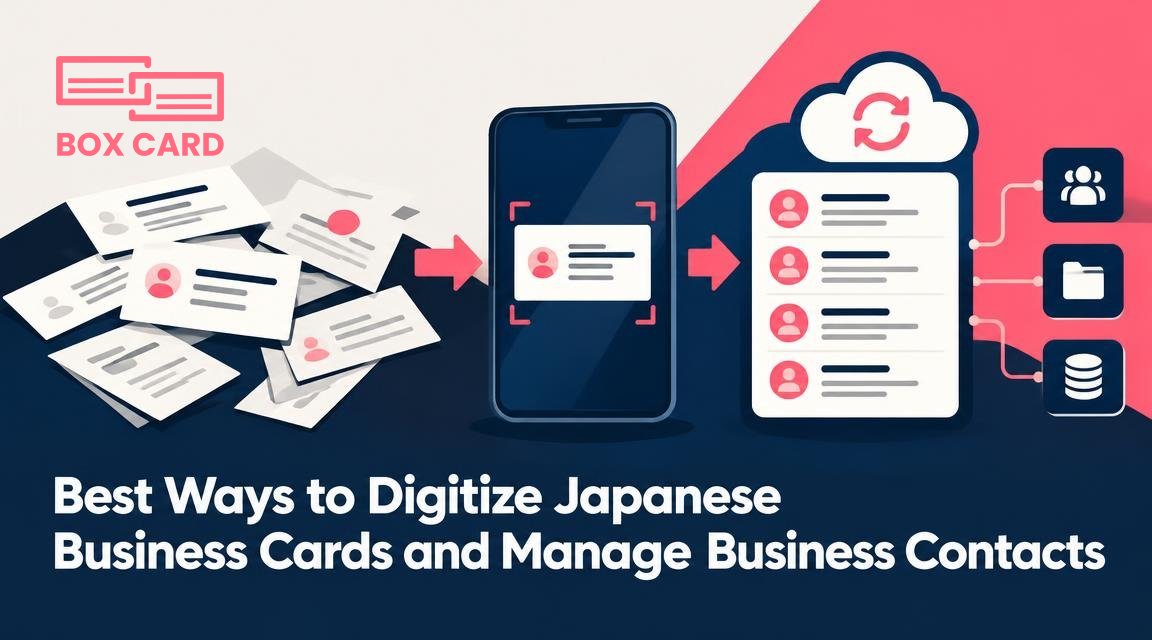 Best Ways to Digitize Japanese Business Cards and Manage Business Contacts
