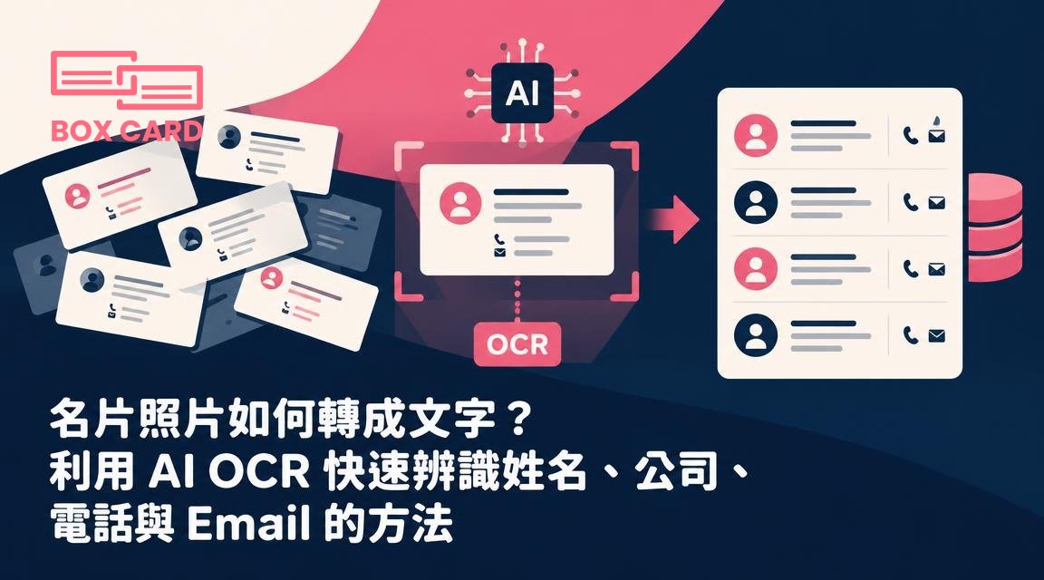 名片照片如何轉成文字？利用 AI OCR 快速辨識姓名、公司、電話與 Email 的方法