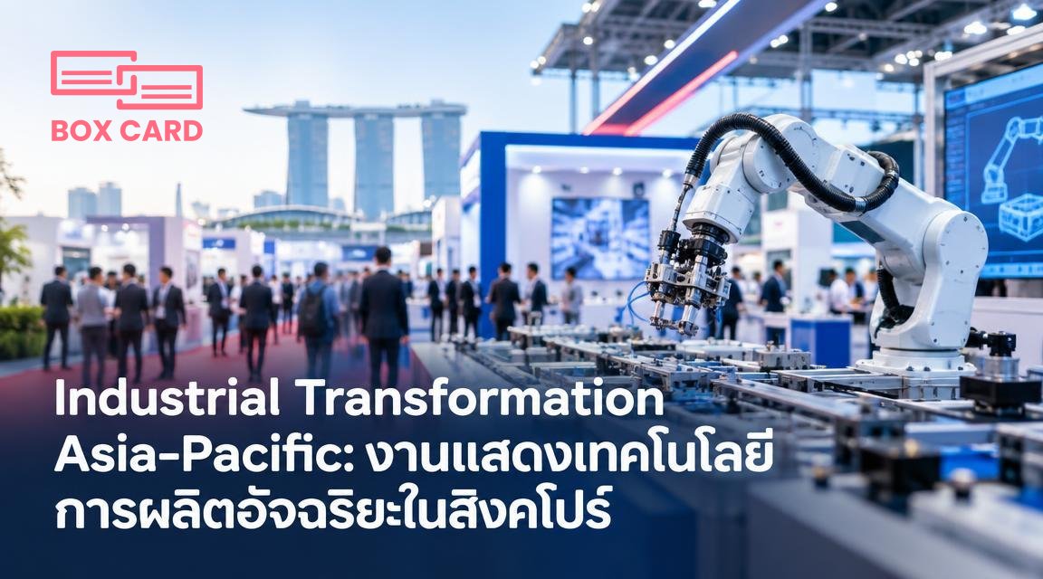 Industrial Transformation Asia-Pacific: งานแสดงเทคโนโลยีการผลิตอัจฉริยะในสิงคโปร์