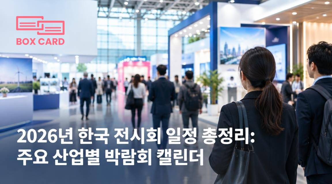 2026년 한국 전시회 일정 총정리: 주요 산업별 박람회 캘린더