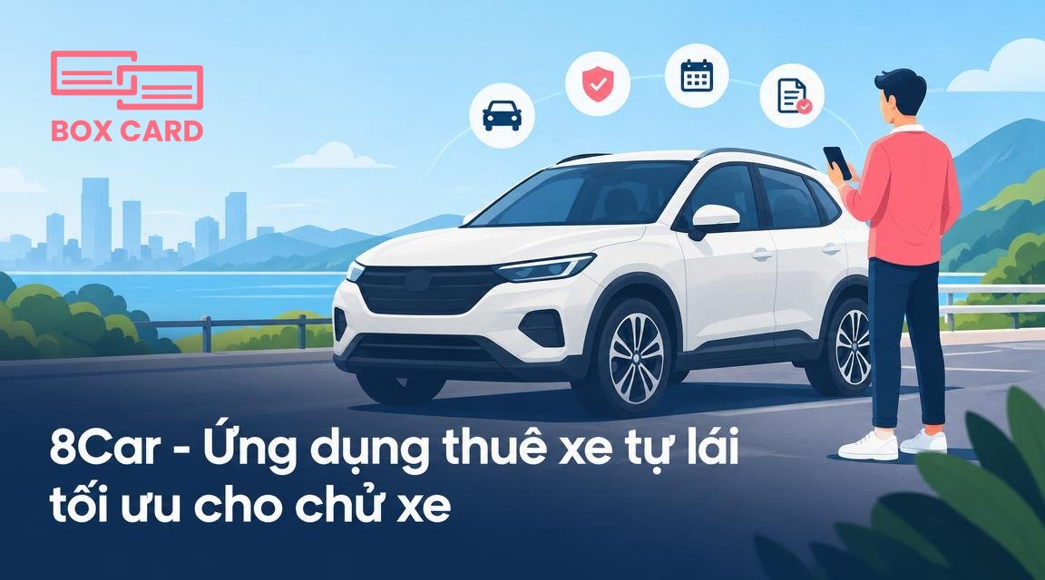 8Car - Ứng dụng thuê xe tự lái tối ưu cho chủ xe