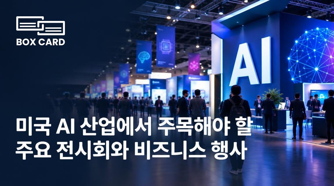 미국 AI 산업에서 주목해야 할 주요 전시회와 비즈니스 행사