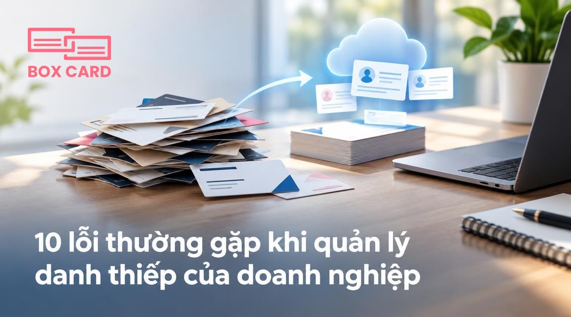 10 lỗi thường gặp khi quản lý danh thiếp của doanh nghiệp