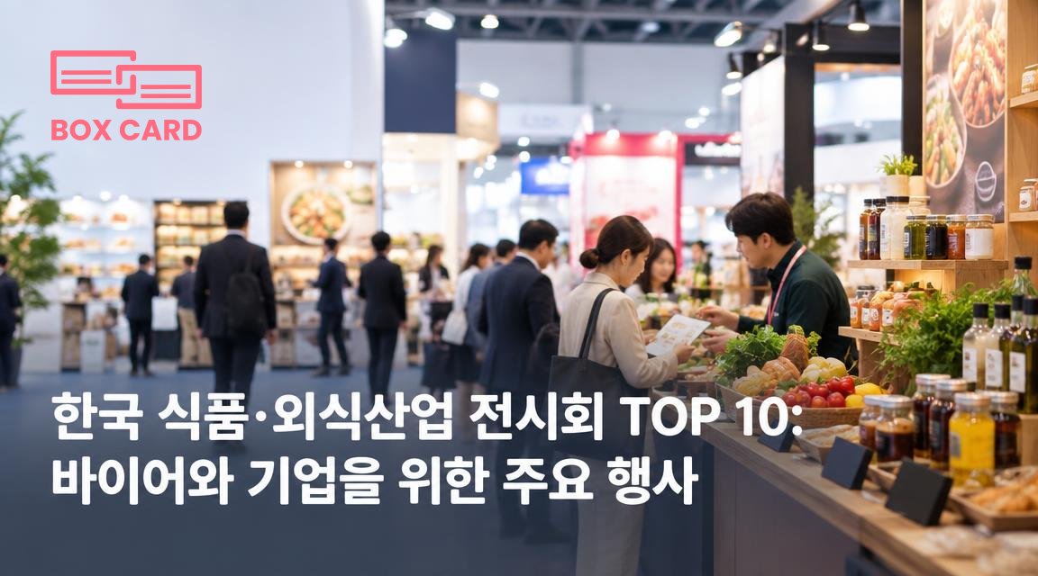한국 식품·외식산업 전시회 TOP 10: 바이어와 기업을 위한 주요 행사