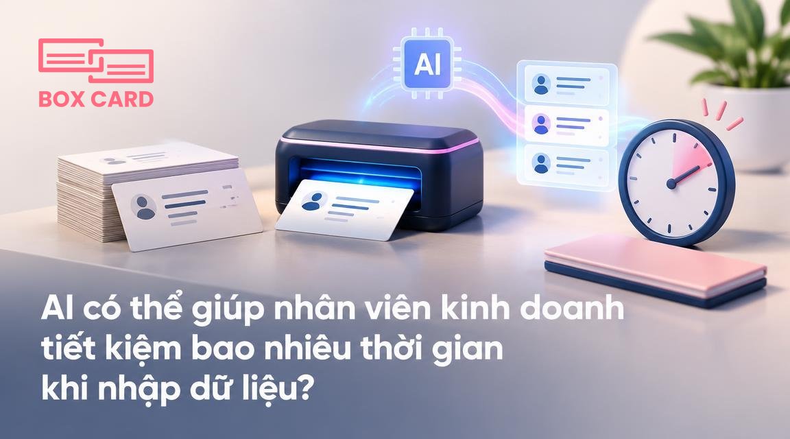 AI có thể giúp nhân viên kinh doanh tiết kiệm bao nhiêu thời gian khi nhập dữ liệu?