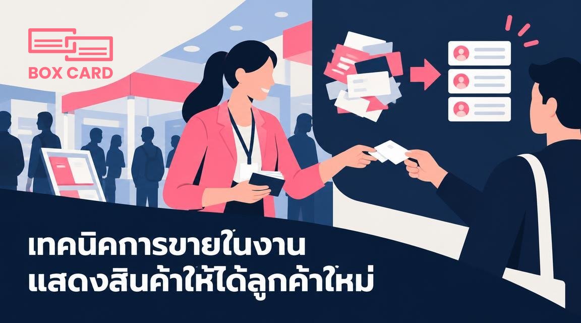 เทคนิคการขายในงานแสดงสินค้าให้ได้ลูกค้าใหม่