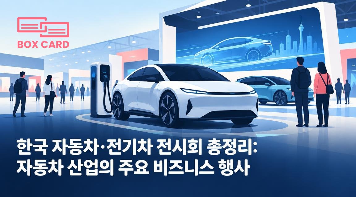 한국 자동차·전기차 전시회 총정리: 자동차 산업의 주요 비즈니스 행사