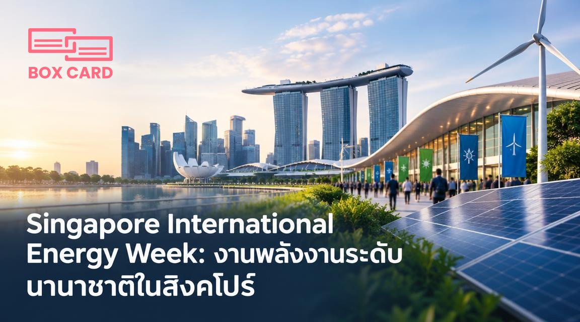 Singapore International Energy Week: งานพลังงานระดับนานาชาติในสิงคโปร์