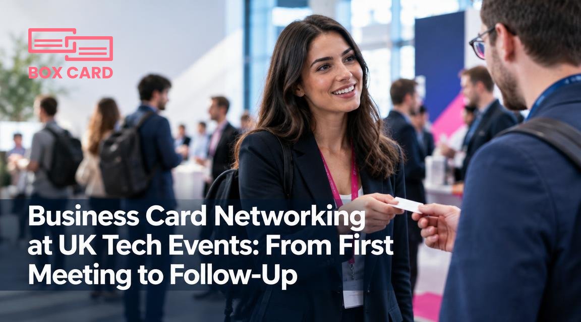 Business Card Networking at UK Tech Events: From First Meeting to Follow-Up