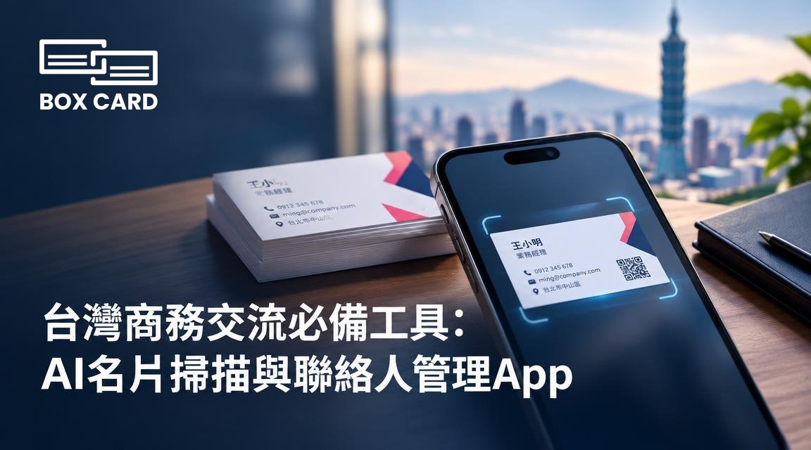 台灣商務交流必備工具：AI名片掃描與聯絡人管理App