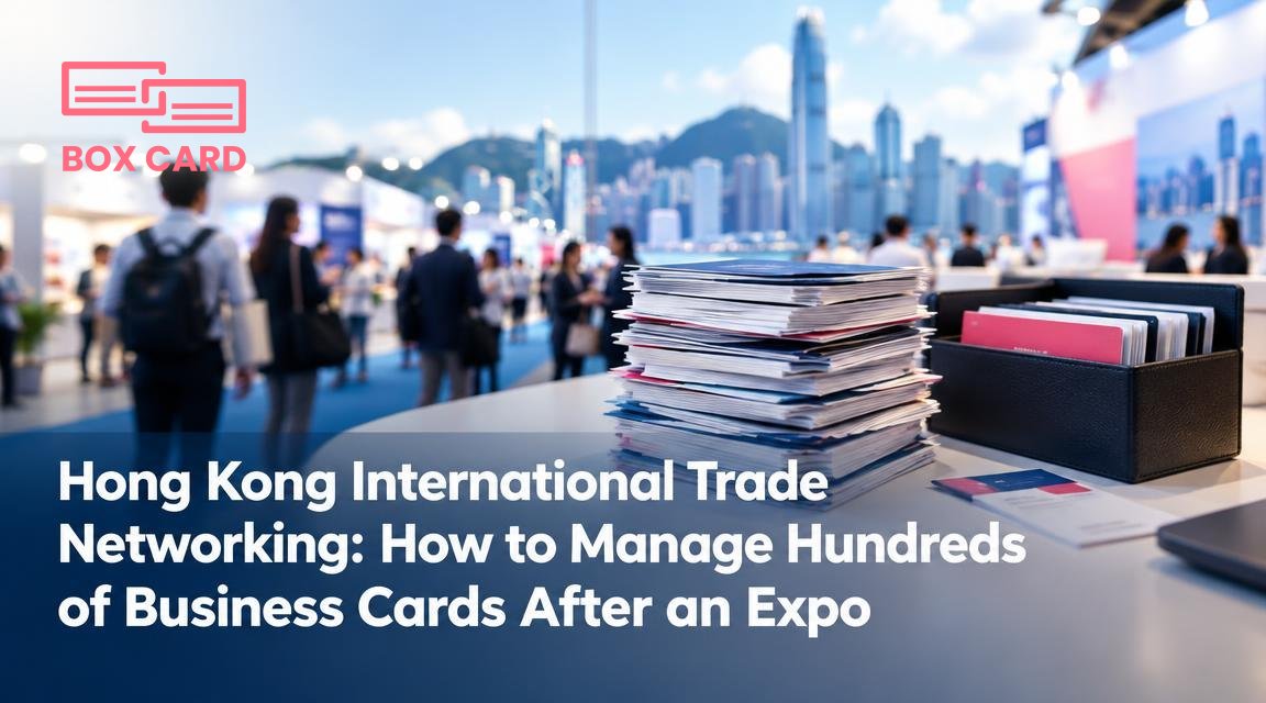 Hong Kong International Trade Networking: How to Manage Hundreds of Business Cards After an Expo