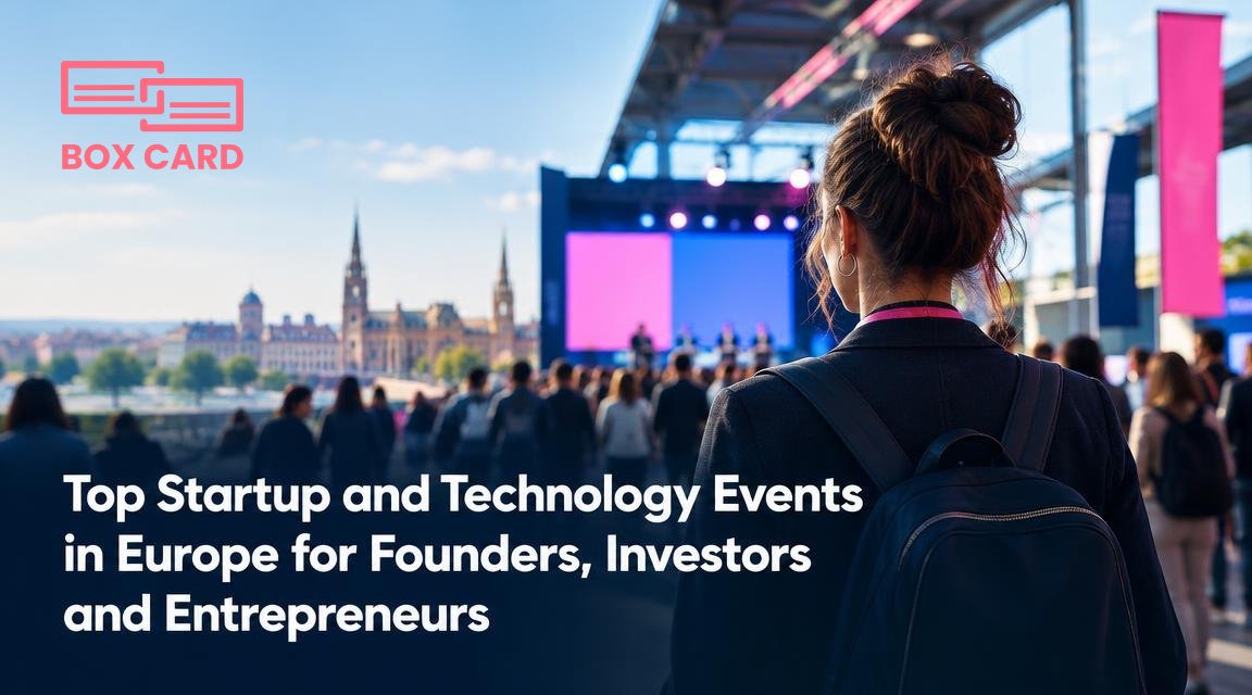 Top Startup and Technology Events in Europe for Founders, Investors and Entrepreneurs