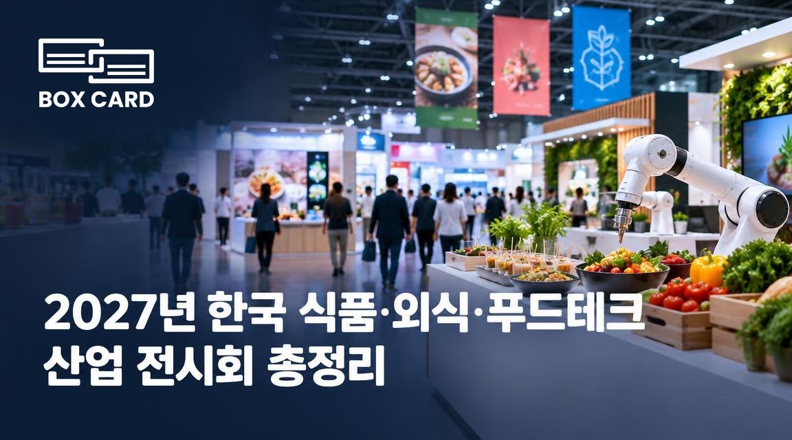 2027년 한국 식품·외식·푸드테크 산업 전시회 총정리