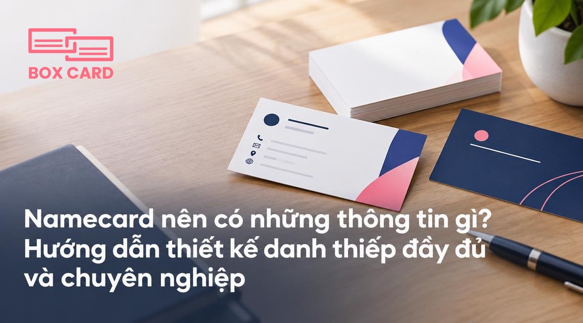 Namecard nên có những thông tin gì? Hướng dẫn thiết kế danh thiếp đầy đủ và chuyên nghiệp