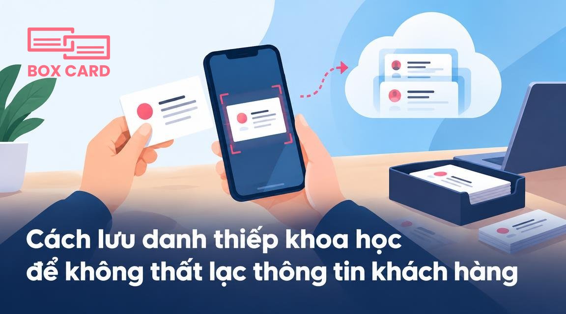 Cách lưu danh thiếp khoa học để không thất lạc thông tin khách hàng