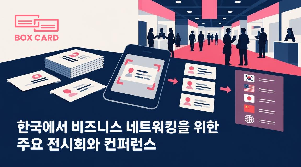 한국에서 비즈니스 네트워킹을 위한 주요 전시회와 컨퍼런스