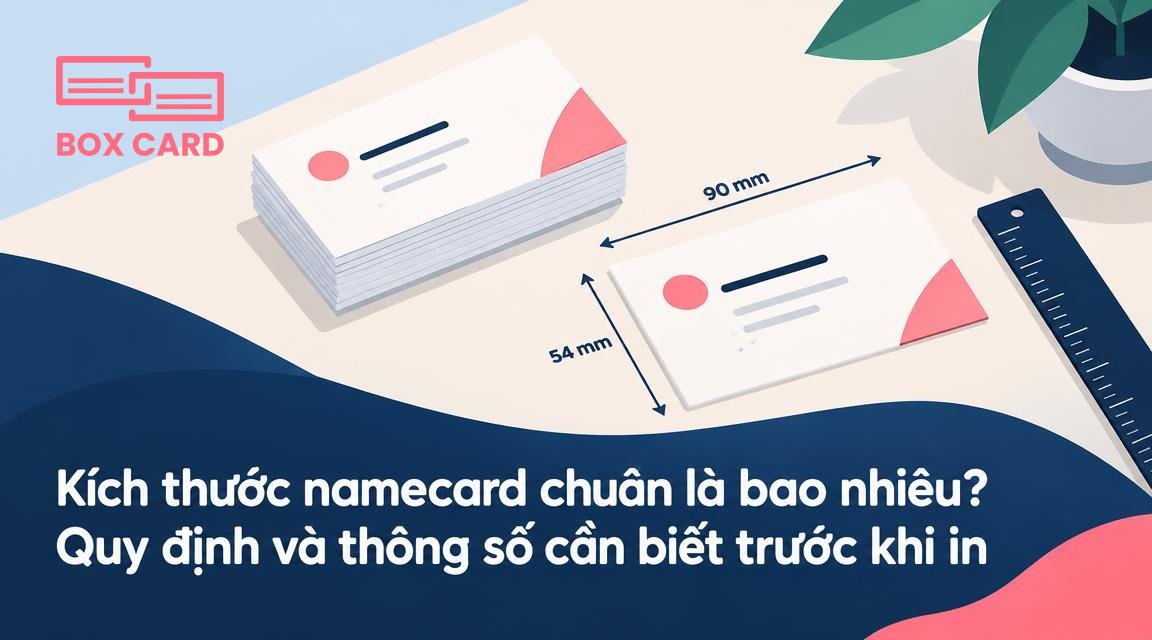 Kích thước namecard chuẩn là bao nhiêu? Quy định và thông số cần biết trước khi in