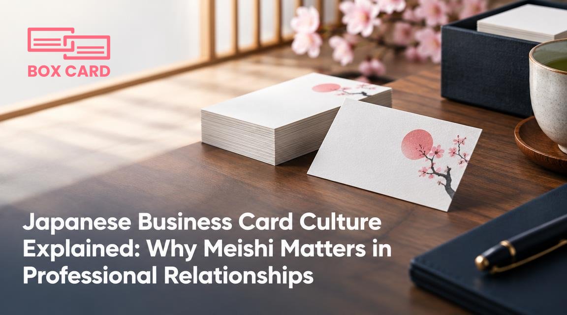 Japanese Business Card Culture Explained: Why Meishi Matters in Professional Relationships
