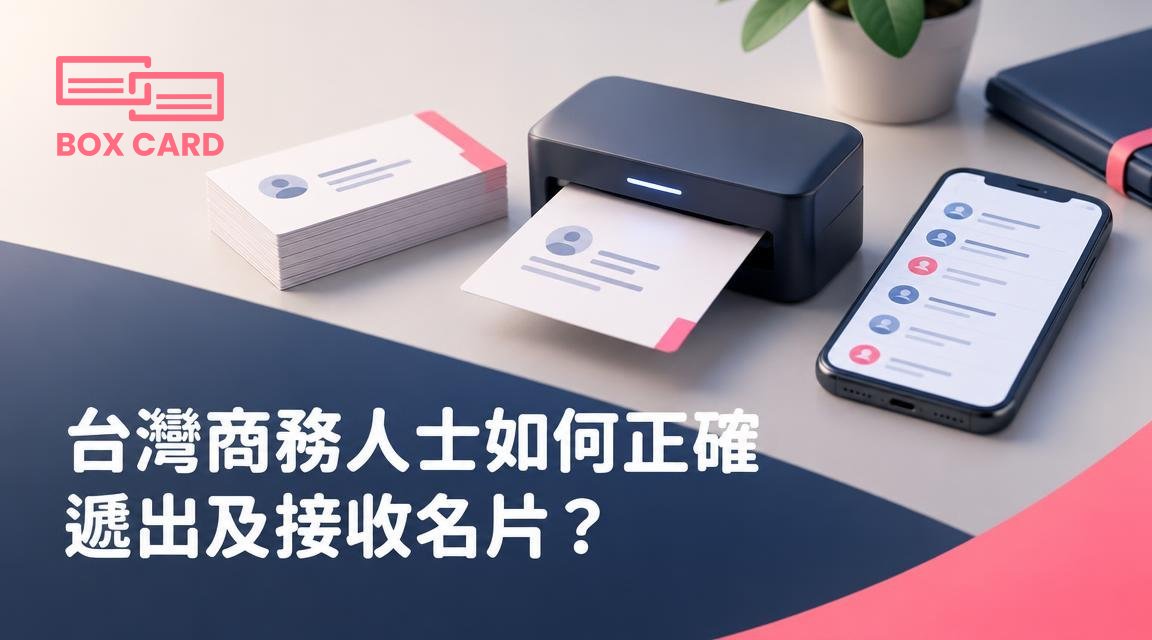 台灣商務人士如何正確遞出及接收名片？