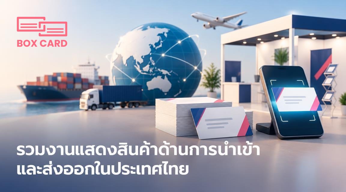 รวมงานแสดงสินค้าด้านการนำเข้าและส่งออกในประเทศไทย