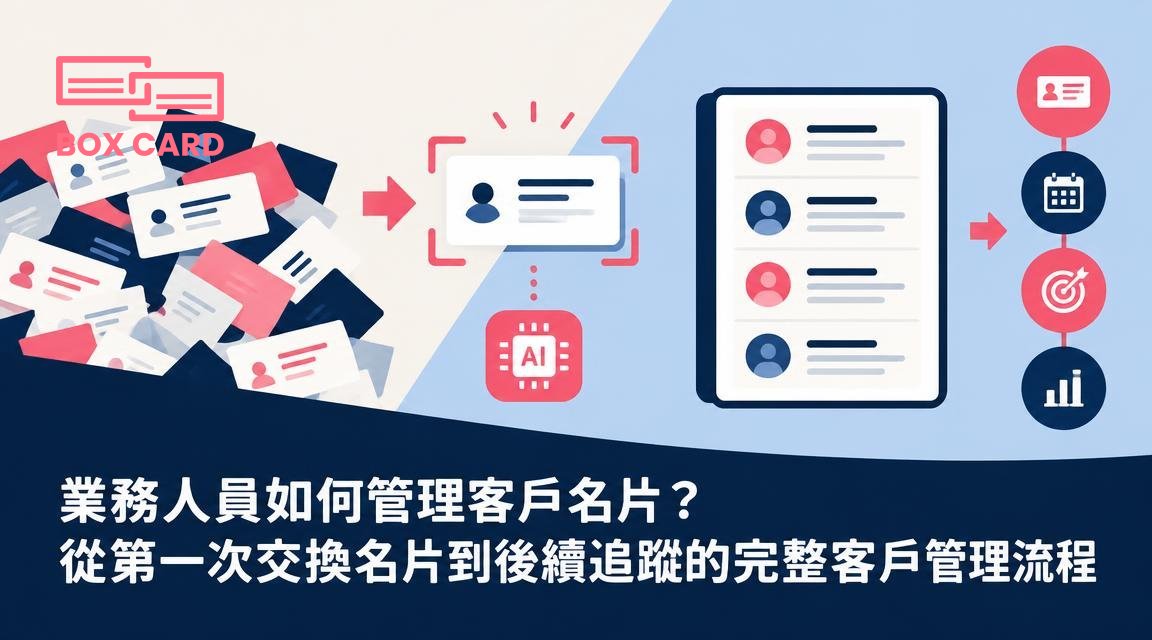業務人員如何管理客戶名片？從第一次交換名片到後續追蹤的完整客戶管理流程