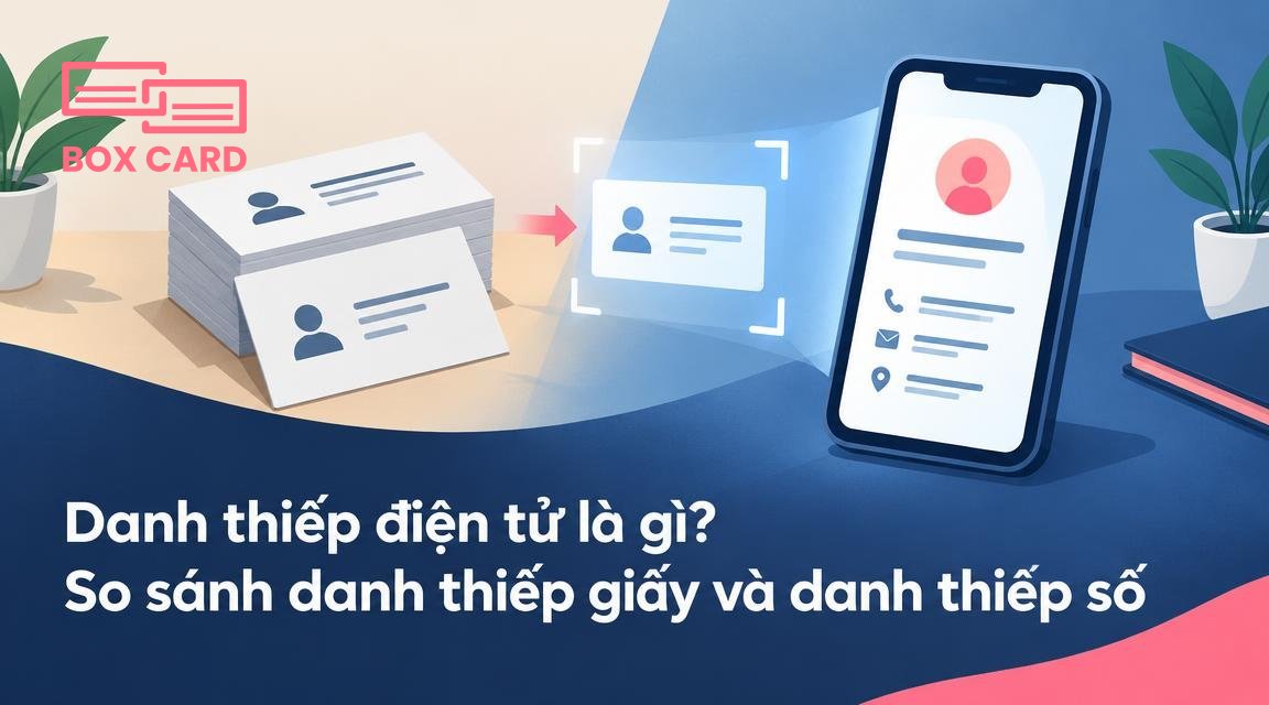 Danh thiếp điện tử là gì? So sánh danh thiếp giấy và danh thiếp số