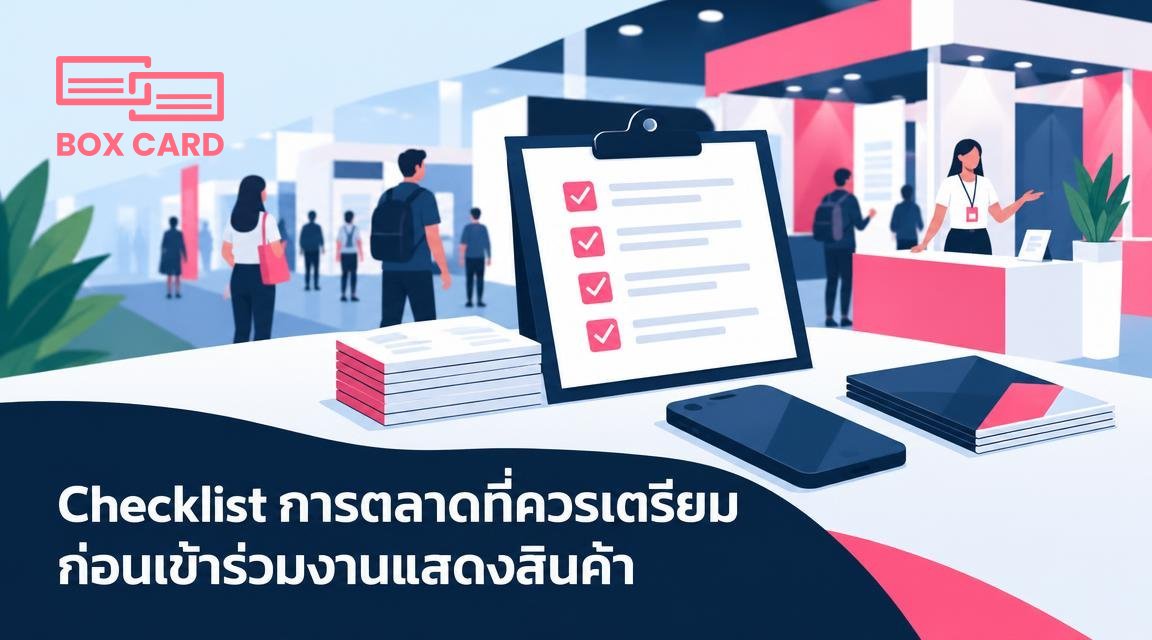 Checklist การตลาดที่ควรเตรียมก่อนเข้าร่วมงานแสดงสินค้า