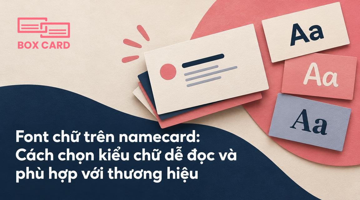 Font chữ trên namecard: Cách chọn kiểu chữ dễ đọc và phù hợp với thương hiệu
