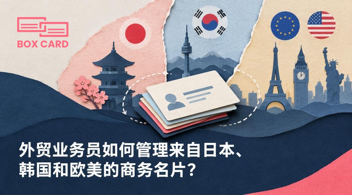 外贸业务员如何管理来自日本、韩国和欧美的商务名片？