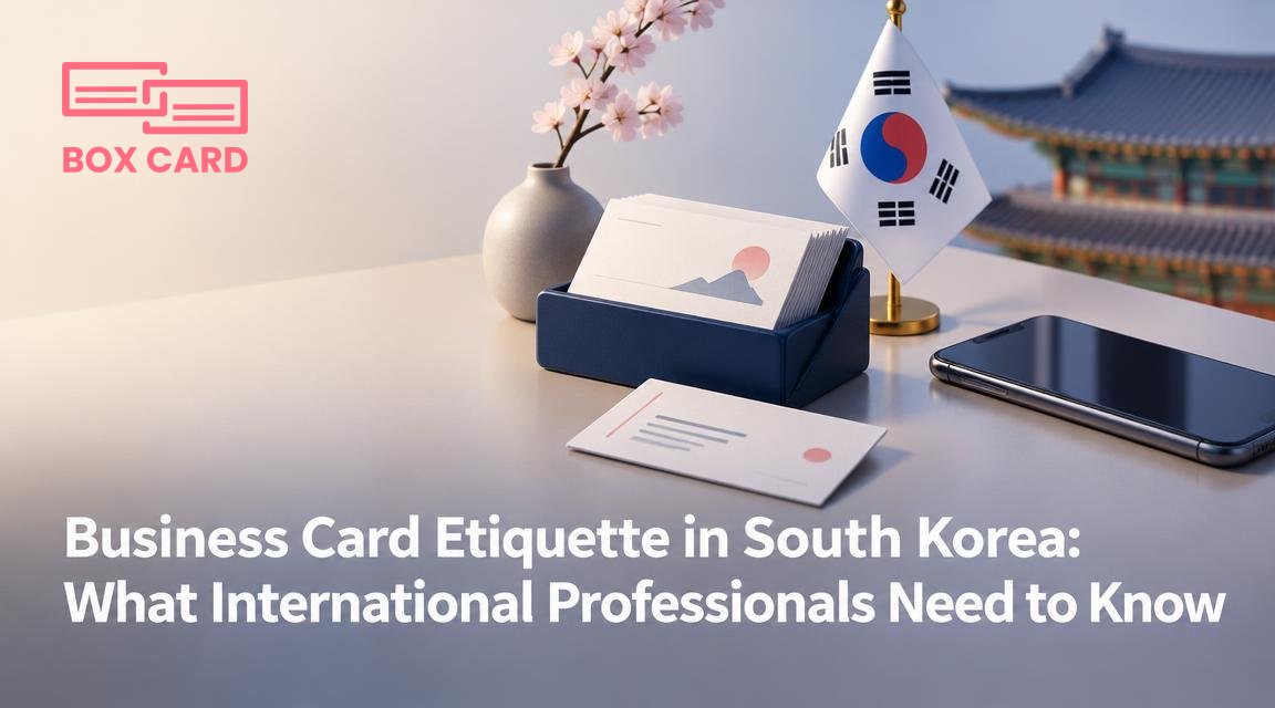 Business Card Etiquette in South Korea: What International Professionals Need to Know