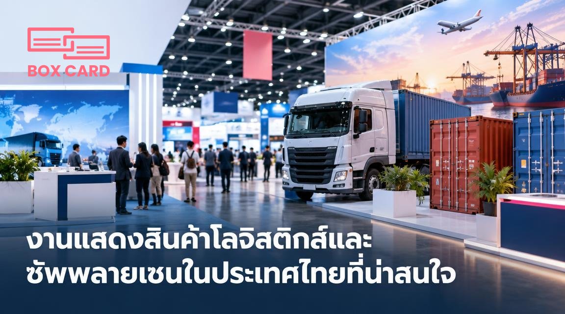 งานแสดงสินค้าโลจิสติกส์และซัพพลายเชนในประเทศไทยที่น่าสนใจ