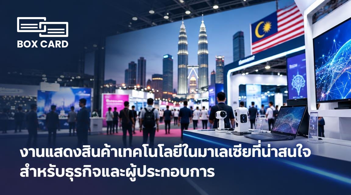 งานแสดงสินค้าเทคโนโลยีในมาเลเซียที่น่าสนใจสำหรับธุรกิจและผู้ประกอบการ