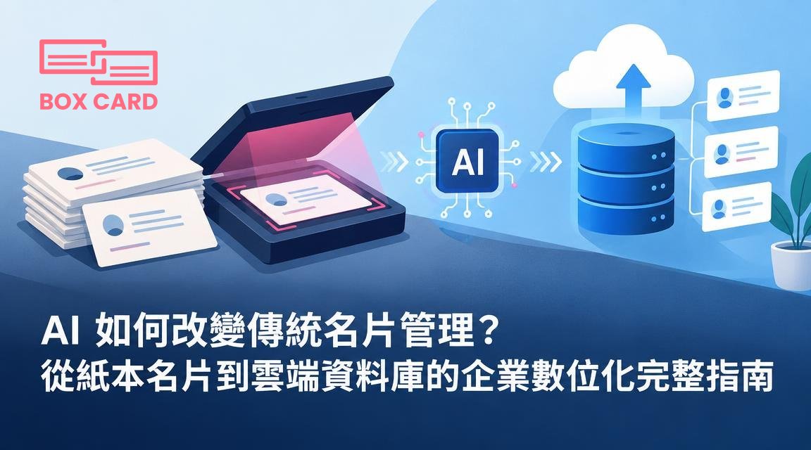 AI 如何改變傳統名片管理？從紙本名片到雲端資料庫的企業數位化完整指南