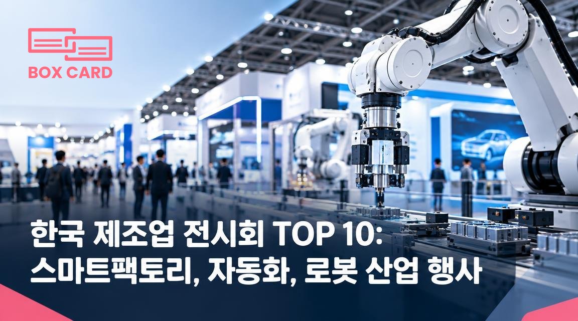 한국 제조업 전시회 TOP 10: 스마트팩토리, 자동화, 로봇 산업 행사