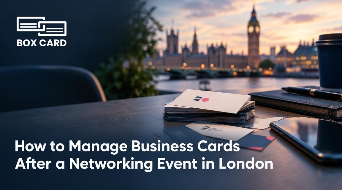 How to Manage Business Cards After a Networking Event in London