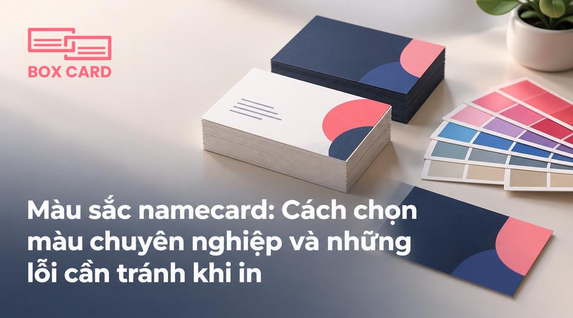 Màu sắc namecard: Cách chọn màu chuyên nghiệp và những lỗi cần tránh khi in