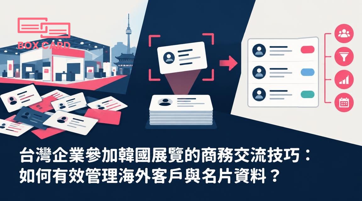 台灣企業參加韓國展覽的商務交流技巧：如何有效管理海外客戶與名片資料？
