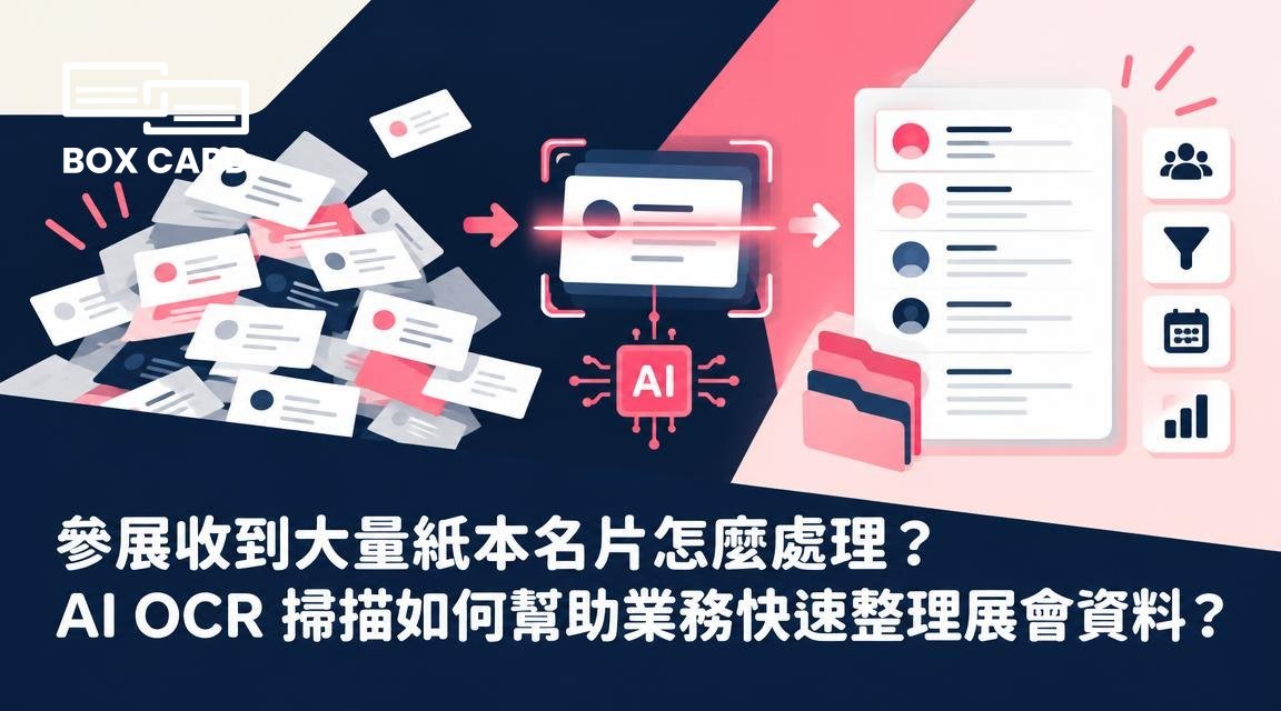 參展收到大量紙本名片怎麼處理？AI OCR 掃描如何幫助業務快速整理展會資料？