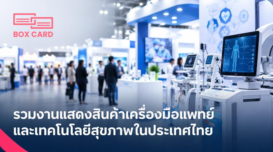 รวมงานแสดงสินค้าเครื่องมือแพทย์และเทคโนโลยีสุขภาพในประเทศไทย