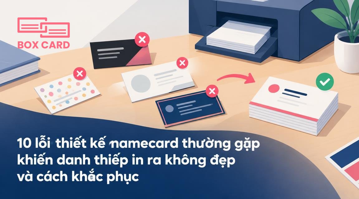 10 lỗi thiết kế namecard thường gặp khiến danh thiếp in ra không đẹp và cách khắc phục