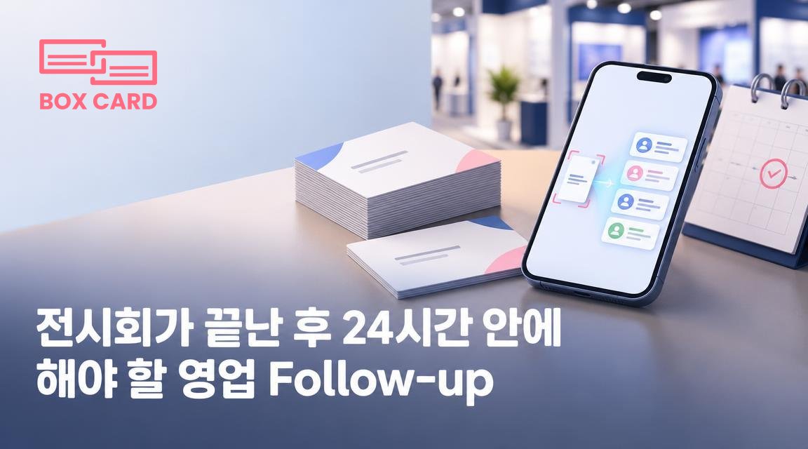 전시회가 끝난 후 24시간 안에 해야 할 영업 Follow-up