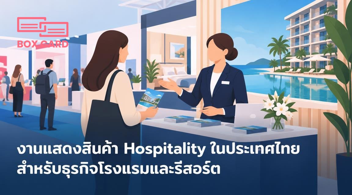 งานแสดงสินค้า Hospitality ในประเทศไทยสำหรับธุรกิจโรงแรมและรีสอร์ต
