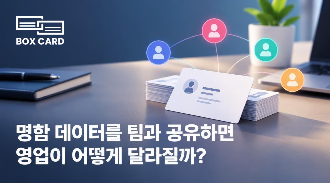 명함 데이터를 팀과 공유하면 영업이 어떻게 달라질까?